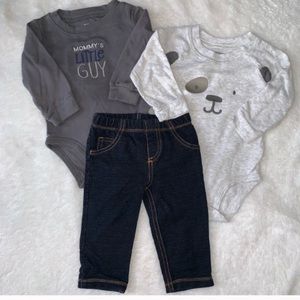 Baby boy long sleeve outfit